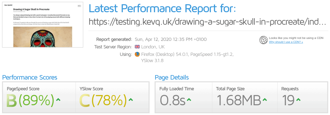 gtmetrix-kq-static-results