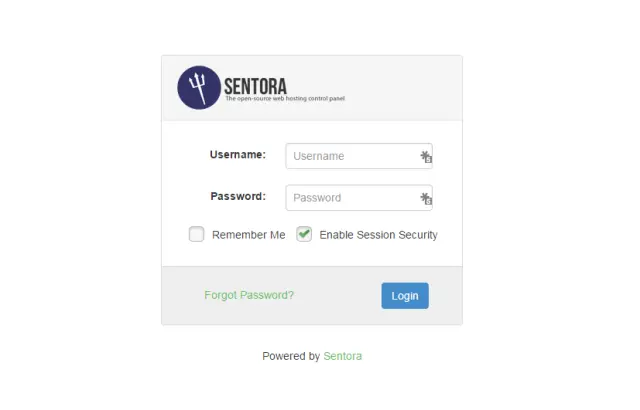 sentora-login
