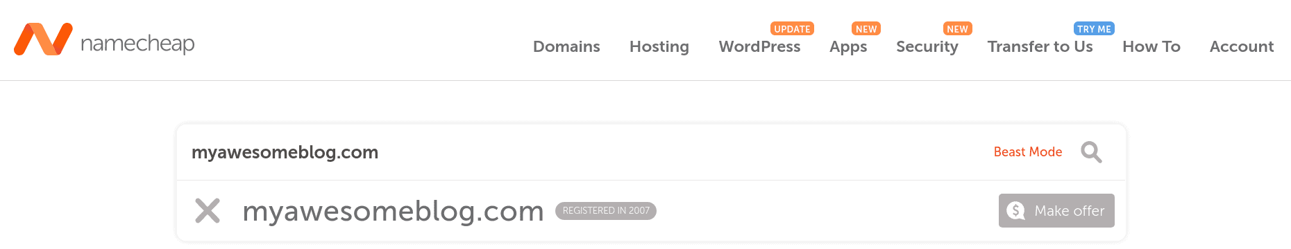 my-awesome-blog-namecheap