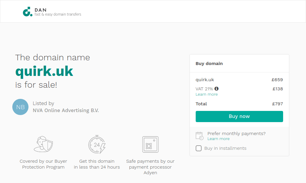 quirk-uk-domain-sale