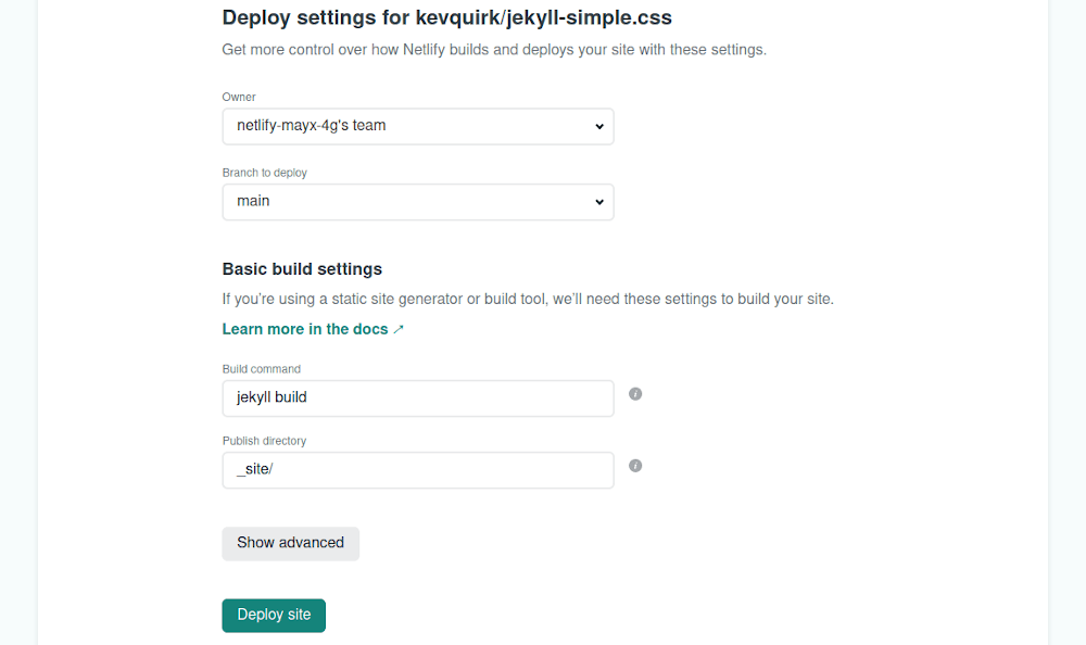jekyll-netlify-deploy