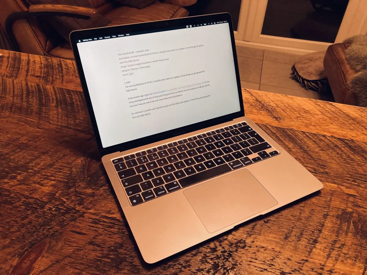 My MacBook M1 Air