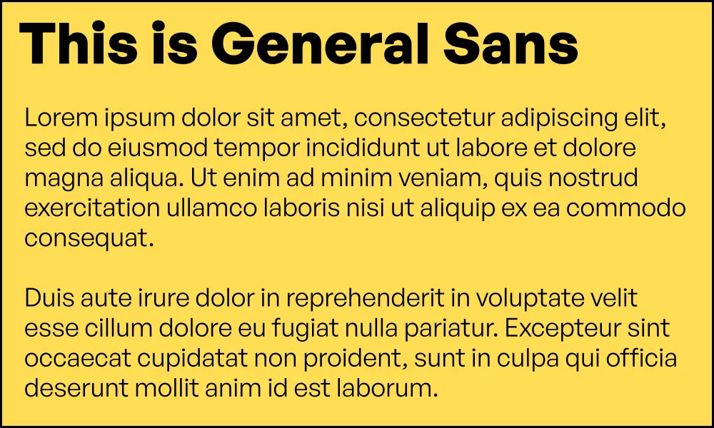 General Sans example