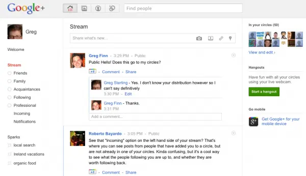 Google+ in 2011