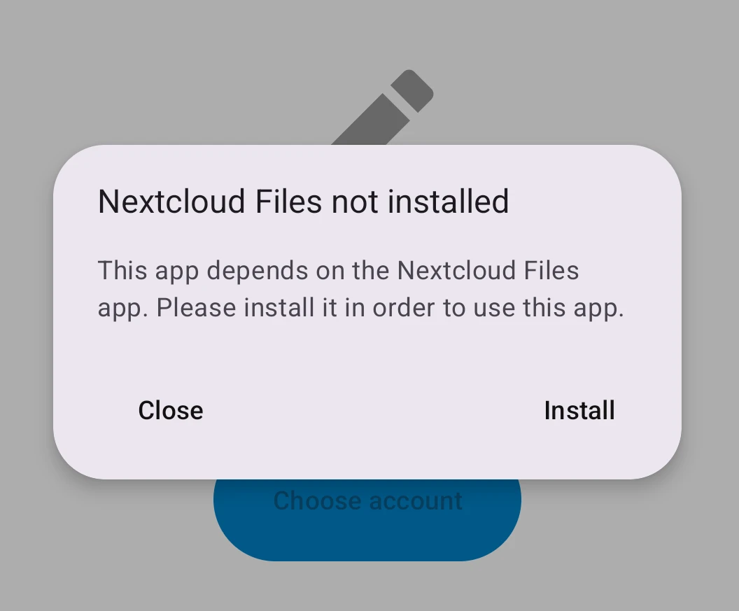 Files app is required for this to work, apparently