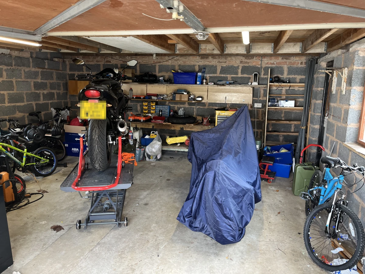 How the garage looked before I started