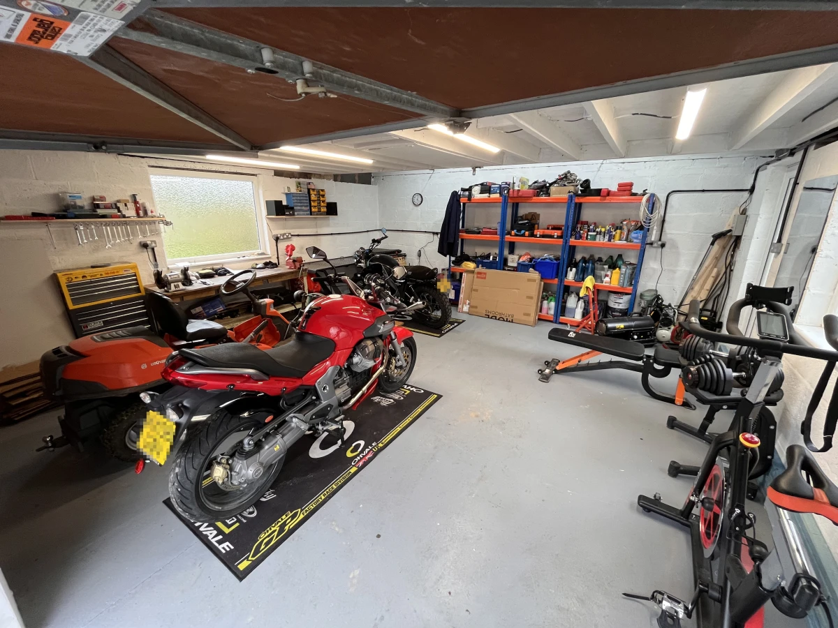 How the garage looks now